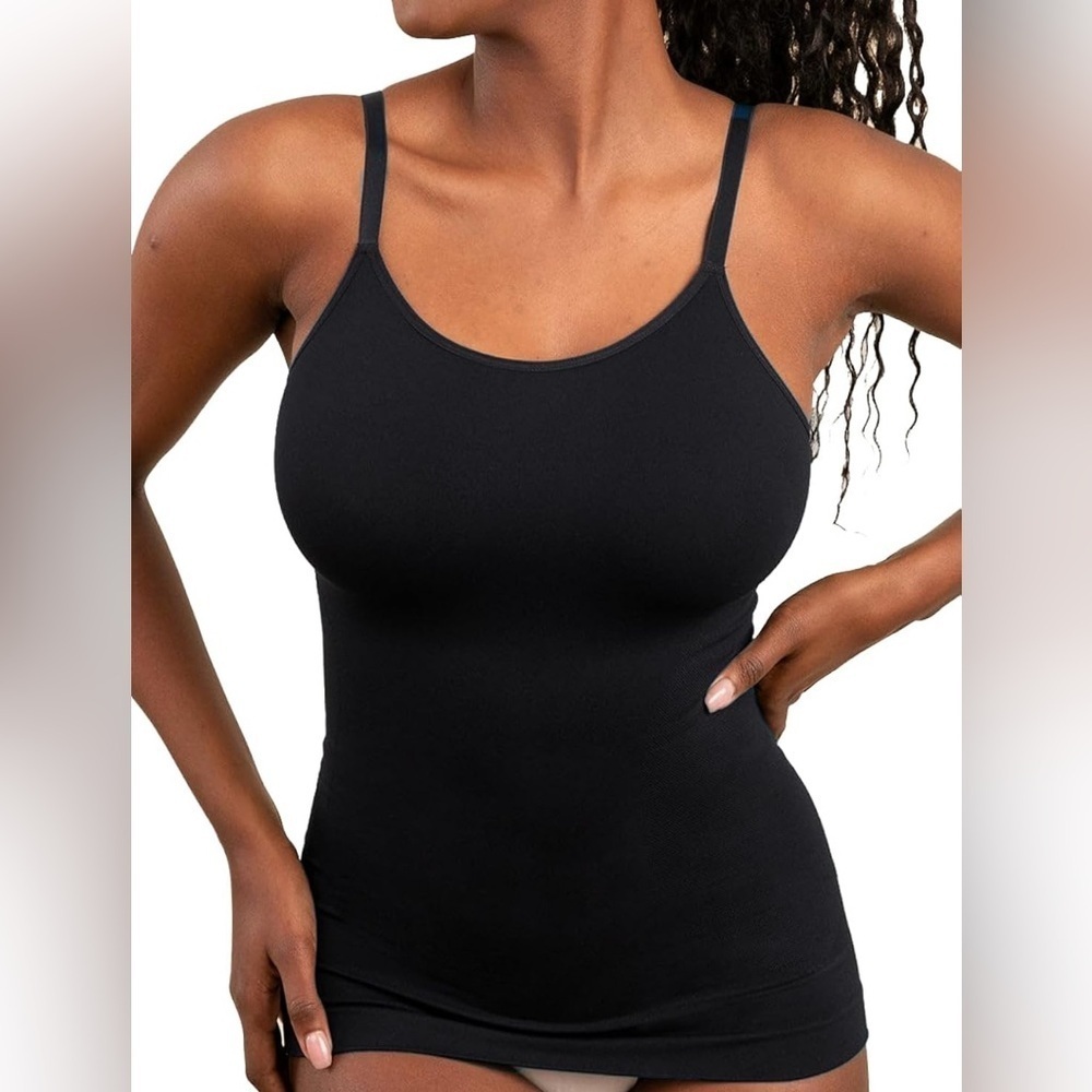 Shapermint Black Slimming Seamless Cami Shapewear Tank